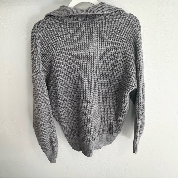 Madewell Waffle-Knit Henley Sweater - Picture 4 of 6